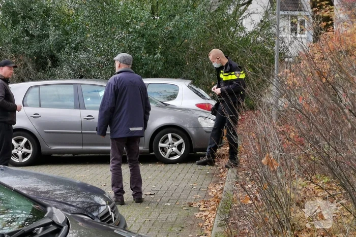 Brommobiel vliegt door het struikgewas
