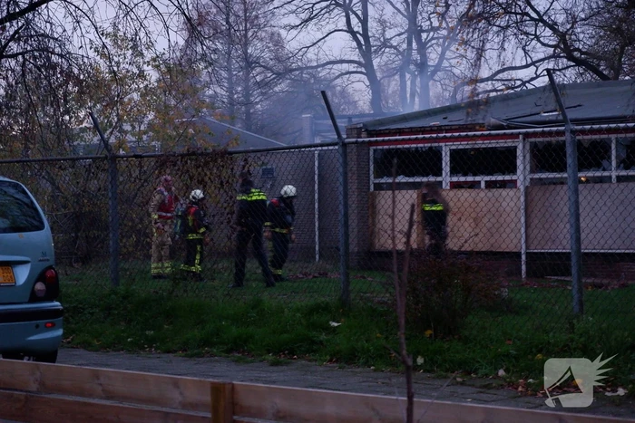 Brand in leegstaand schoolgebouw