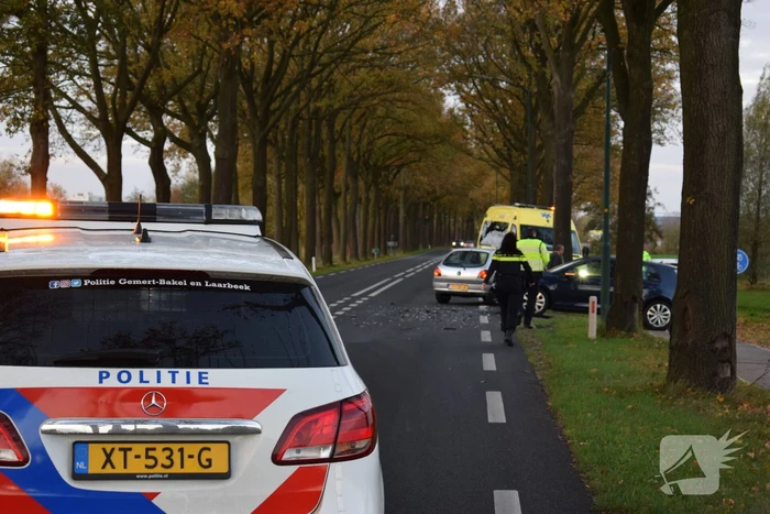 Veel schade bij kop-staart verkeersongeval