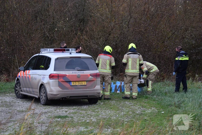 Vermoedelijk afval wietteelt gevonden in natuurgebied