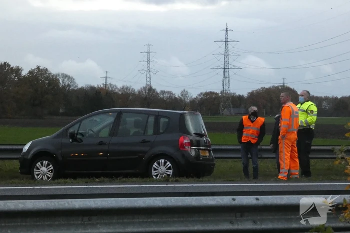 Rijstrook A28 afgesloten door ongeval
