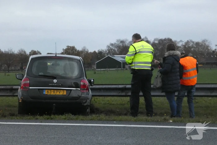 Rijstrook A28 afgesloten door ongeval