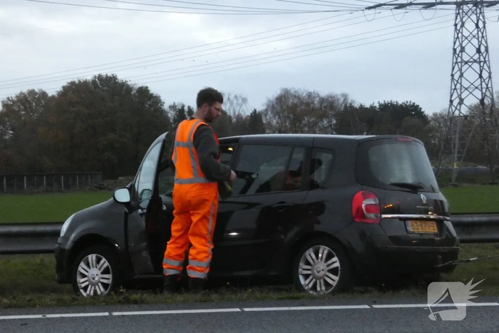 Rijstrook A28 afgesloten door ongeval
