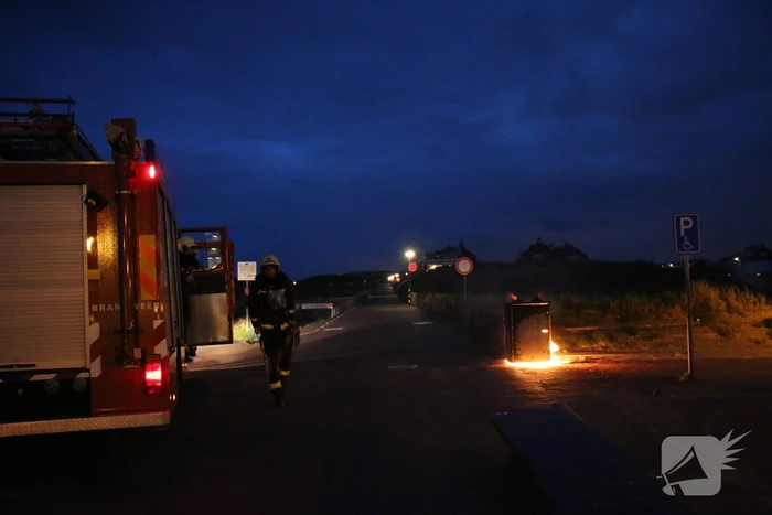 Wederom brand in een container