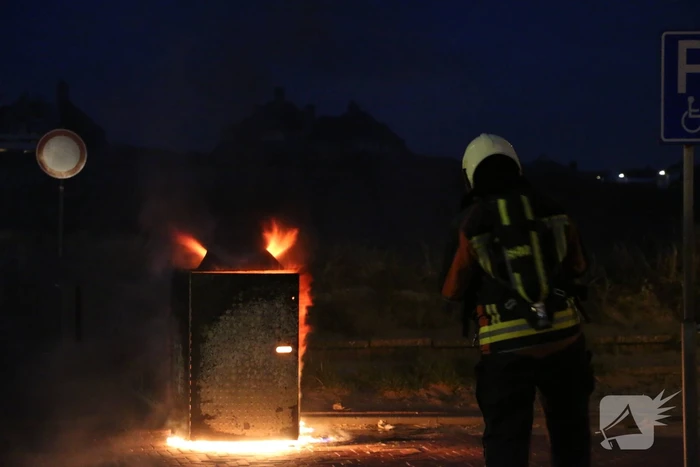 Wederom brand in een container