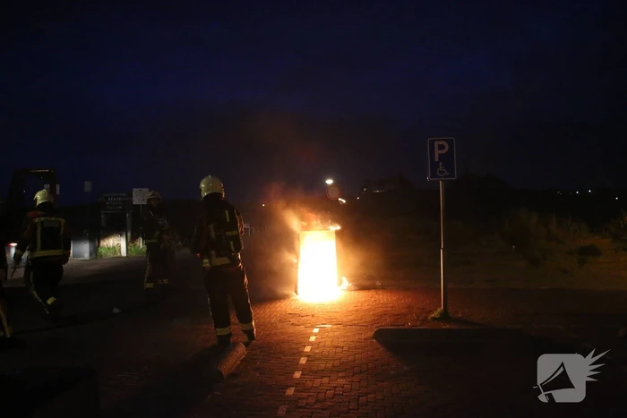 Wederom brand in een container