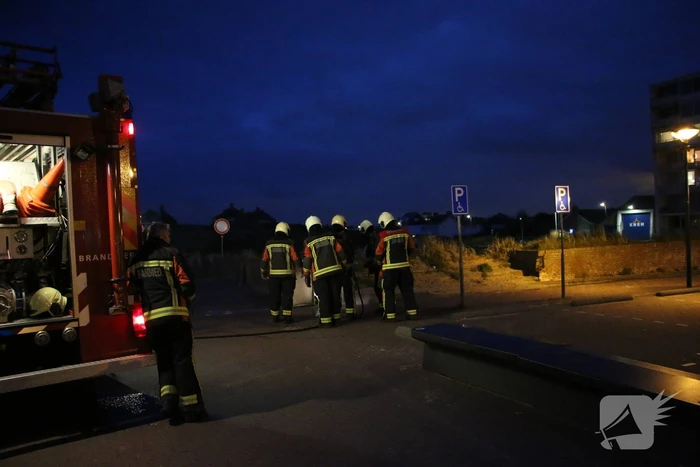 Wederom brand in een container