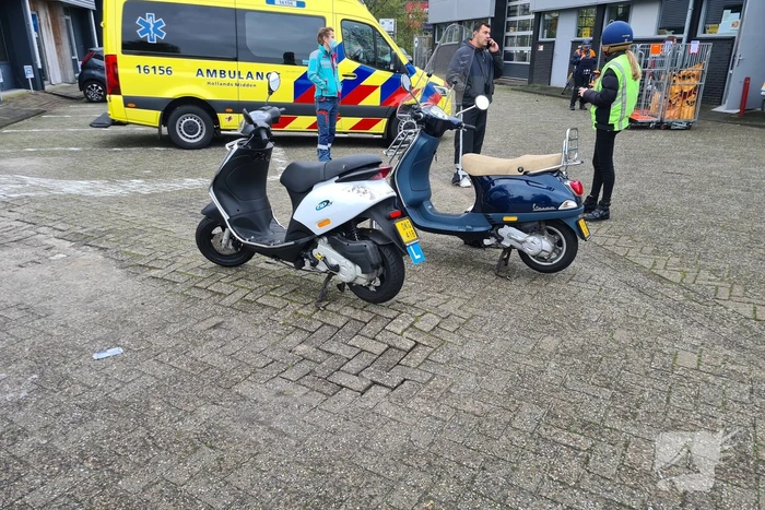 Les-scooter betrokken bij verkeersongeval
