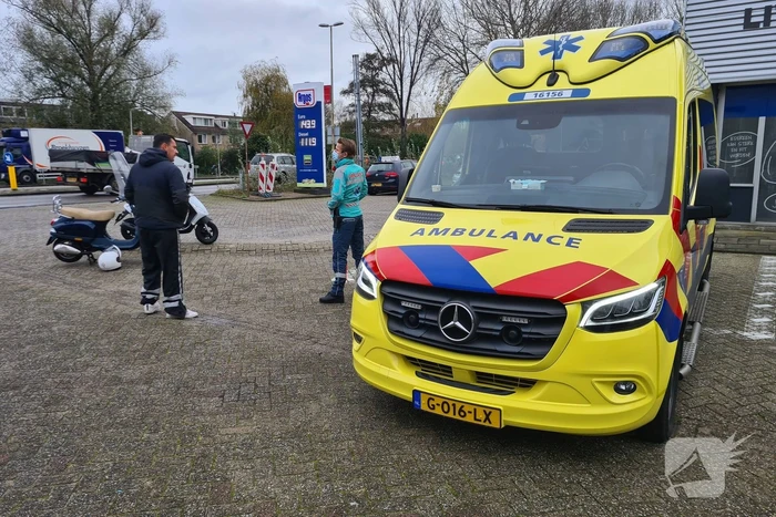 Les-scooter betrokken bij verkeersongeval