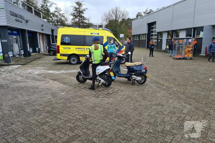 Les-scooter betrokken bij verkeersongeval