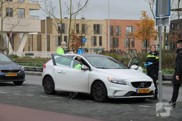 Lesauto in botsing met personenauto