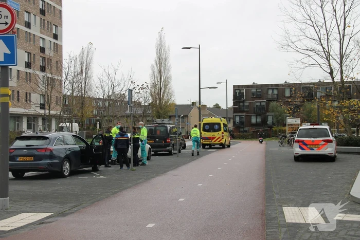 Lesauto in botsing met personenauto