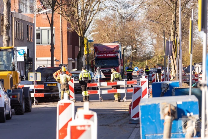 Gasleiding geraakt bij graafwerkzaamheden in de Isselt