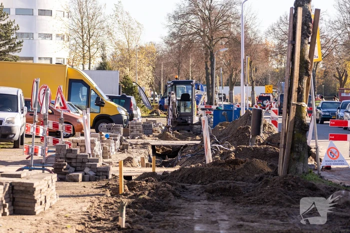 Gasleiding geraakt bij graafwerkzaamheden in de Isselt