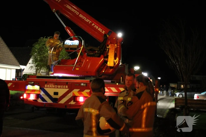 Brand ontstaan in schoorsteen van woning