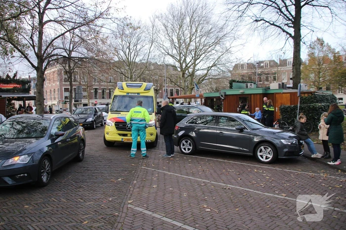 Schade bij aanrijding bij parkeerplaats
