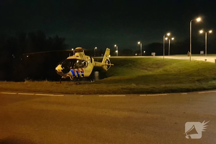 Traumahelikopter landt voor incident in woning
