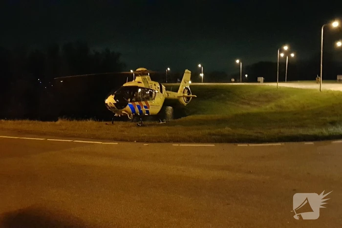 Traumahelikopter landt voor incident in woning