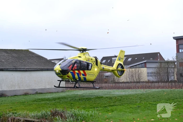 Traumahelikopter landt voor incident