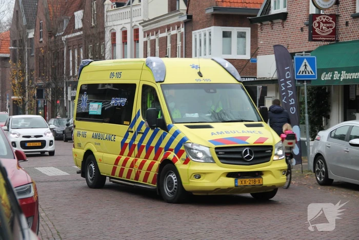 Ongeval tussen personenauto en scootmobiel