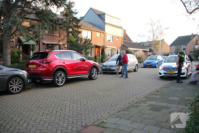 Bestuurster botst tegen twee voertuigen met inparkeren