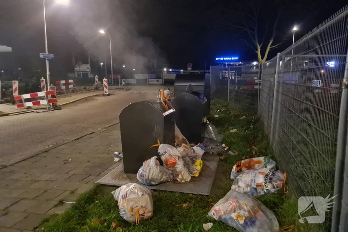 Brand in ondergrondse container