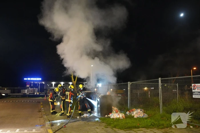 Brand in ondergrondse container