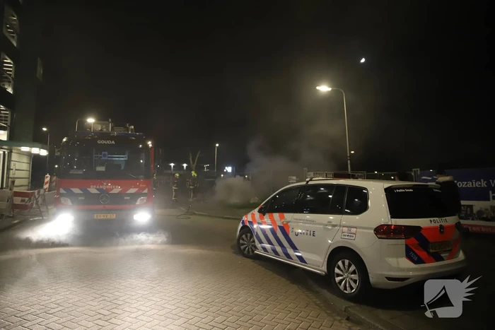 Brand in ondergrondse container