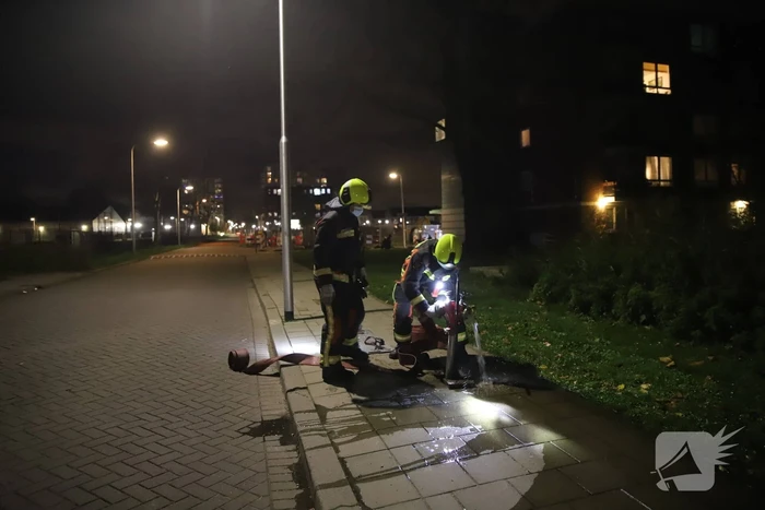 Brand in ondergrondse container