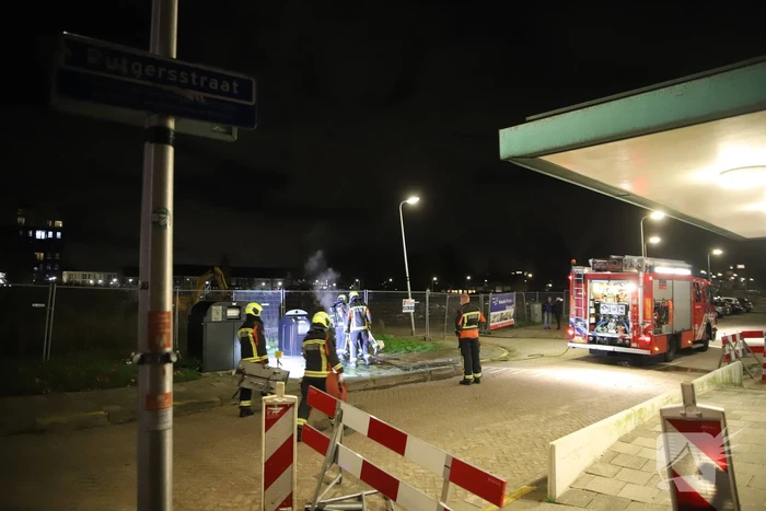 Brand in ondergrondse container