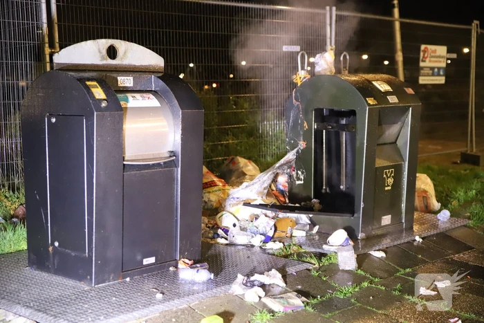 Brand in ondergrondse container
