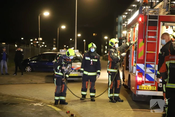 Brand in ondergrondse container