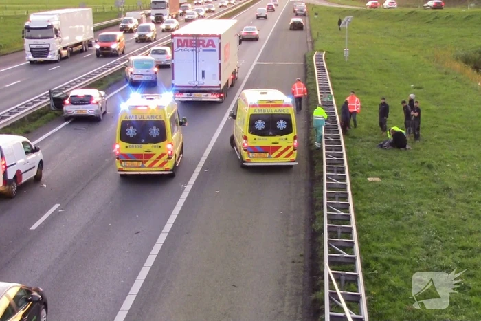 Ongeval zorgt voor file op snelweg