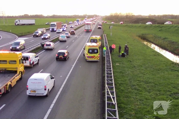 Ongeval zorgt voor file op snelweg
