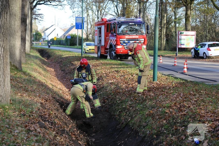 Gemeente raakt gasleiding tijdens schoonmaken van sloot