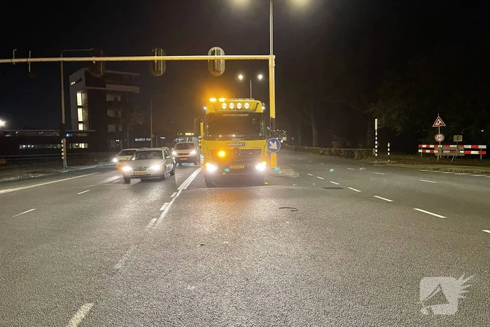 Twee voertuigen in botsing op kruising