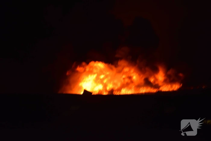 Grote brand verwoest boerenschuur