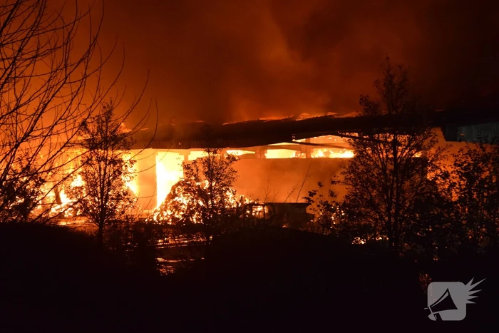 Grote brand verwoest boerenschuur