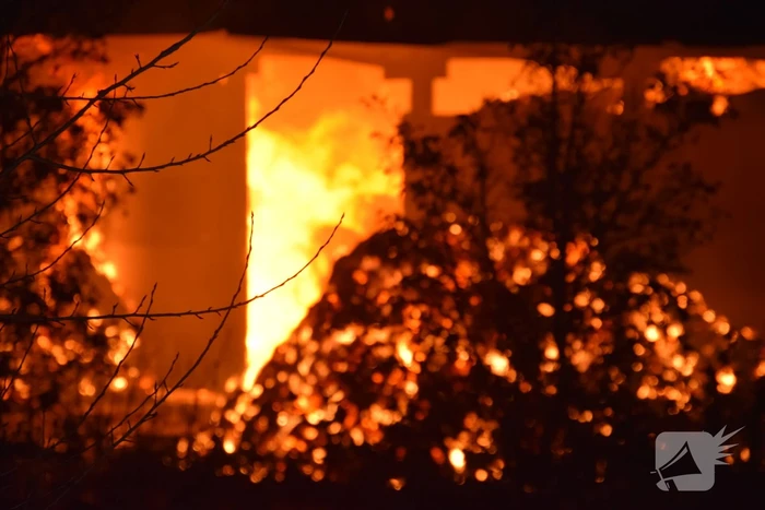 Grote brand verwoest boerenschuur