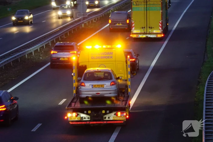 Flinke file door ongeval op snelweg