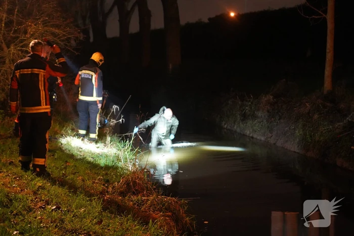 Onderzoek naar gevonden spullen in sloot