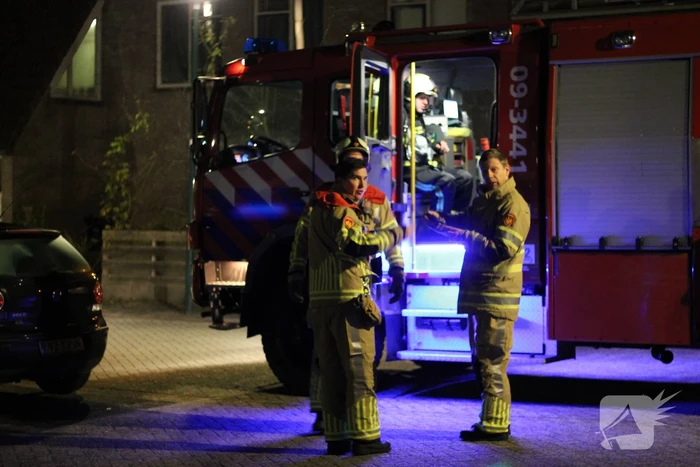 Brandende container snel geblust