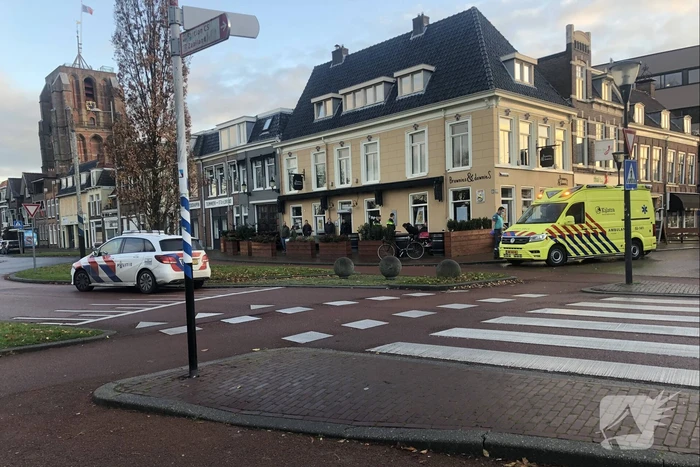 Scooterrijdster gaat hard onderuit