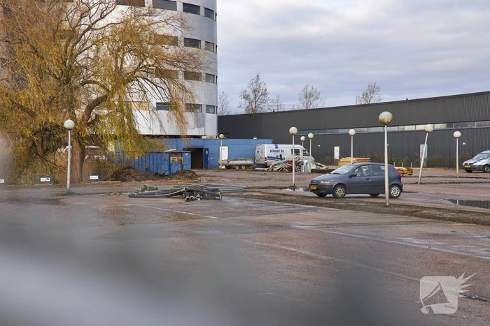 Verloederd Fläktgebouw van binnen gestript