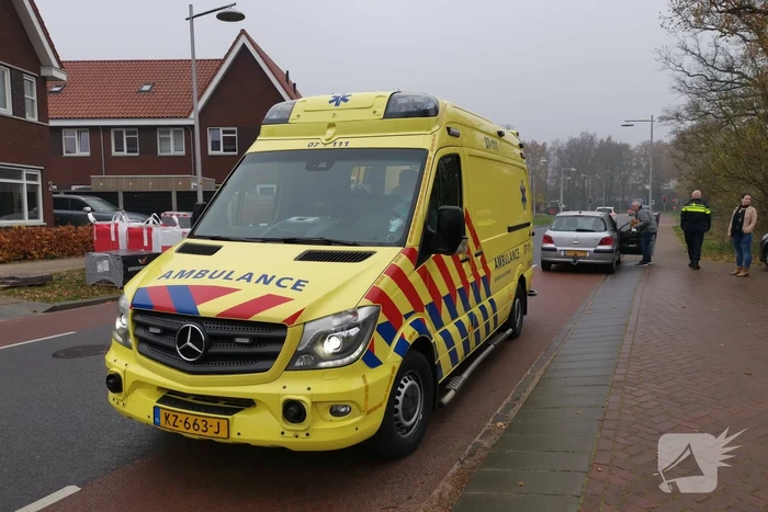 Een gewonde bij kop-staart aanrijding