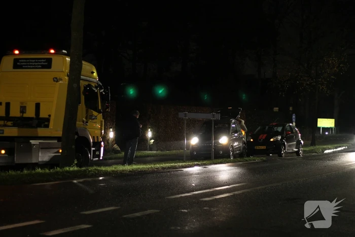 Botsing tussen vier auto's