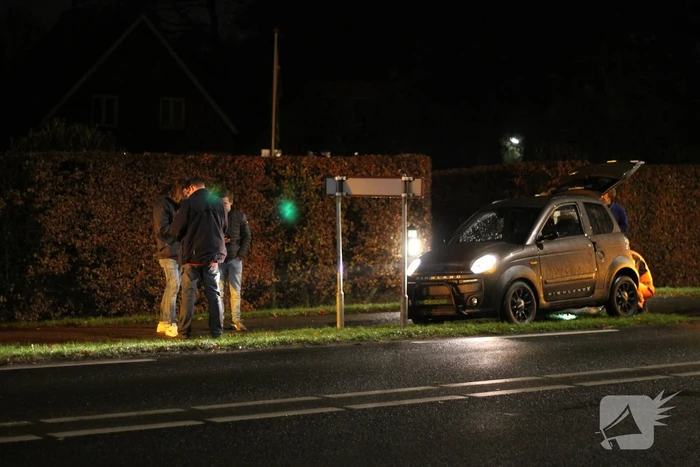 Botsing tussen vier auto's