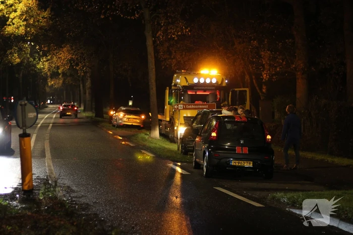 Botsing tussen vier auto's