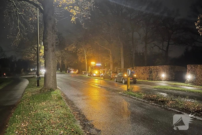 Botsing tussen vier auto's