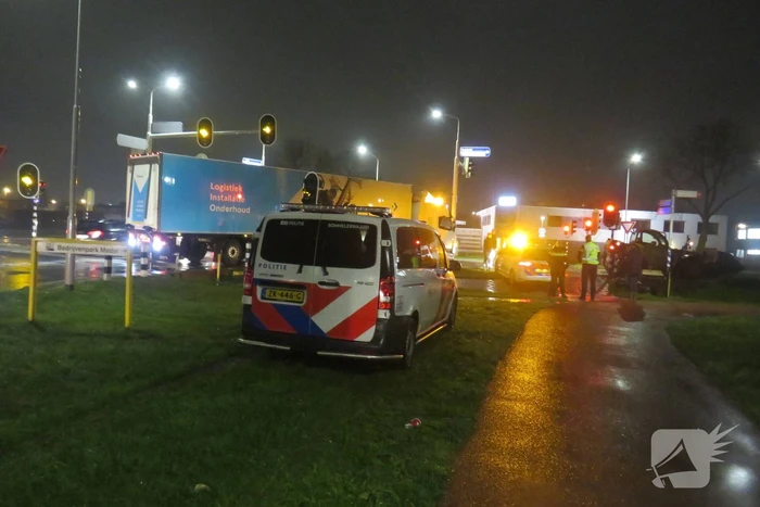 Ernstig ongeval tussen scooter en landbouwvoertuig